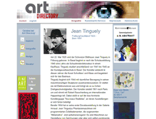 Tablet Screenshot of jean-tinguely.de